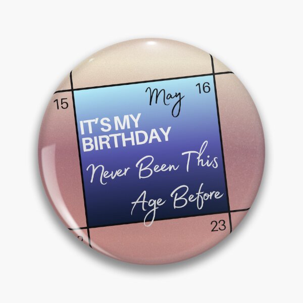 Item preview, May 16th birthdays - Rose gradient and blue themed calendar highlight designed and sold by serenebookworm.