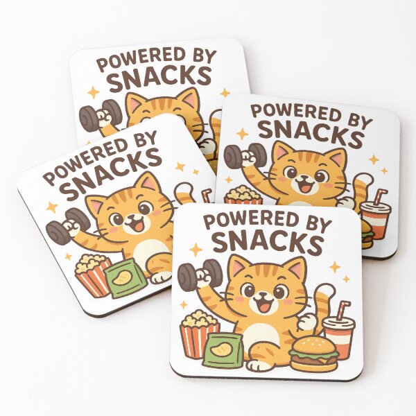 Item preview, Powered by Snacks Cat, Funny Gym Cat Meme designed and sold by AYACHI90.