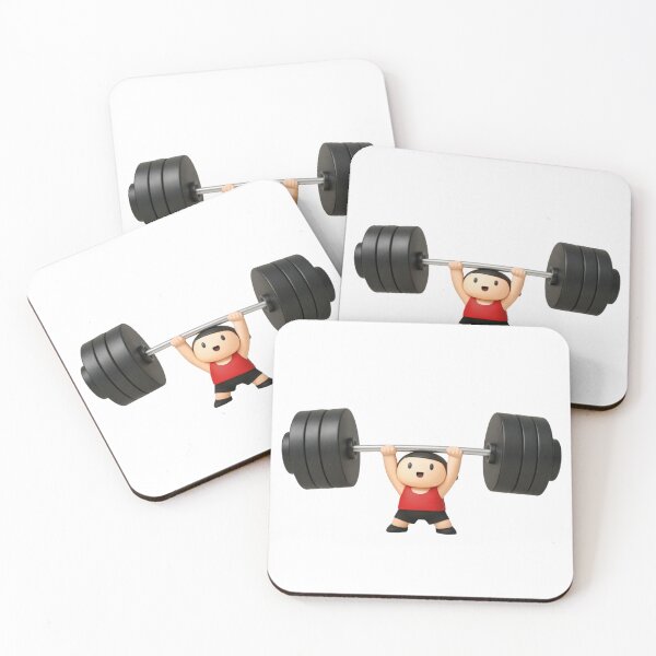 Item preview, Cute Strong Weightlifter Cartoon – Funny Gym Motivation Design designed and sold by MerchWSzpilkach.