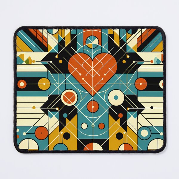 Item preview, Geometric Heart Abstract Composition designed and sold by InkSmithery.