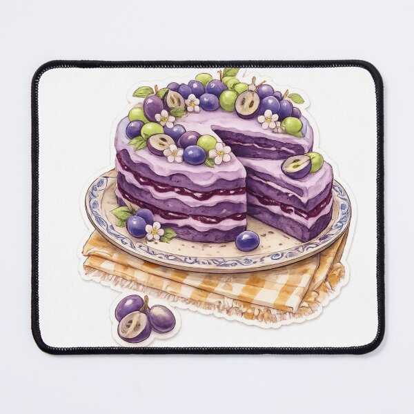 Item preview, delicious sliced grape cake designed and sold by LiriosLand.
