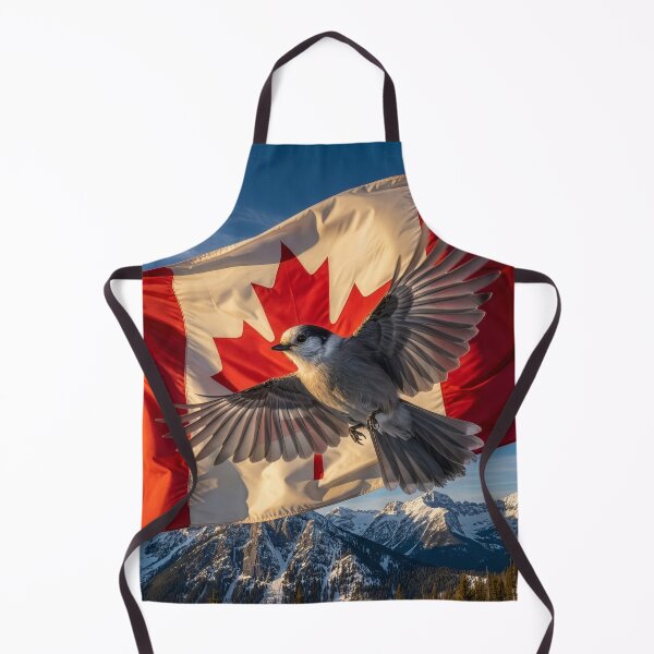 Item preview, Canadian Gray Jay, Canadian Flag designed and sold by Tridentulus.