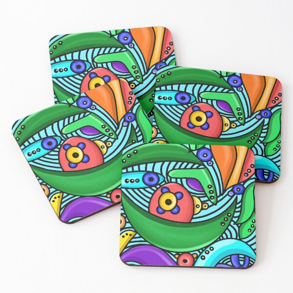 Item preview, Colorful abstract  designed and sold by Wicked Cricket.