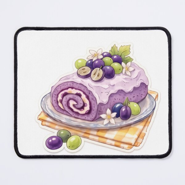 Item preview, Delicious and magical grape roll cake designed and sold by LiriosLand.