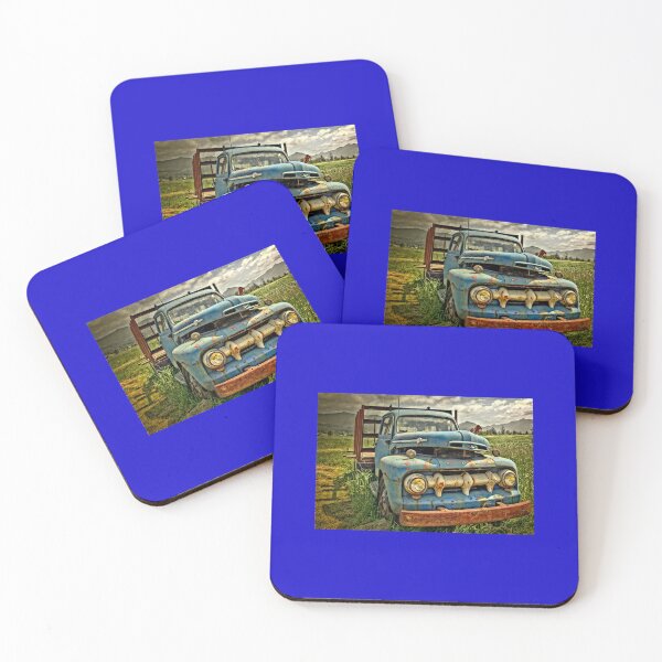 Item preview, Abandoned 1952 Old Blue Ford Truck Art Print designed and sold by TZehrfeldPhotos.