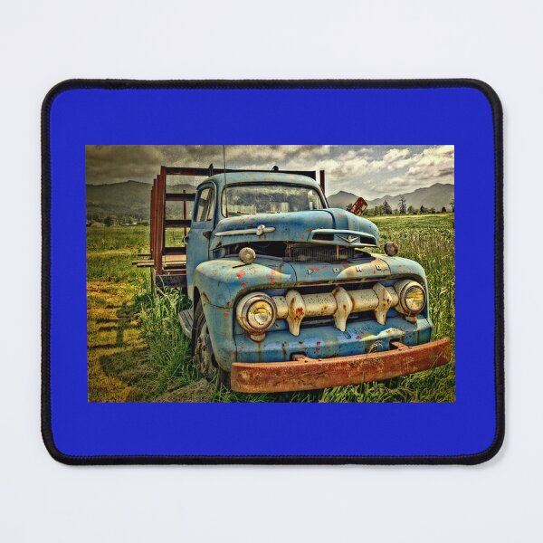 Item preview, Abandoned 1952 Old Blue Ford Truck Art Print designed and sold by TZehrfeldPhotos.