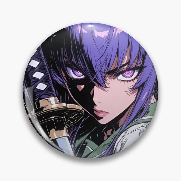 Item preview, Purple Katana Anime Girl Aesthetic | Samurai Warrior Cyberpunk Manga Style Design designed and sold by Dyan4.