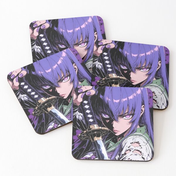 Item preview, Purple Katana Anime Girl Aesthetic | Samurai Warrior Cyberpunk Manga Style Design designed and sold by Dyan4.
