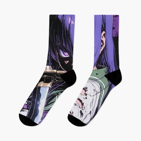 Item preview, Purple Katana Anime Girl Aesthetic | Samurai Warrior Cyberpunk Manga Style Design designed and sold by Dyan4.