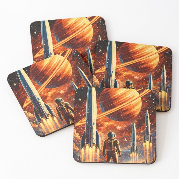 Item preview, Retro Sci-Fi Rocket designed and sold by Moviebuff91.