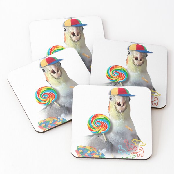 Item preview, joyful parrot designed and sold by Thats-Ruff.