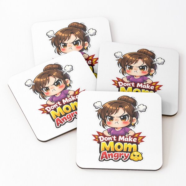 Item preview, Don’t Make Mom Angry ? Funny Mom Sticker | Cute Angry Mom Chibi | Mother’s Day Gift Sticker | Kawaii Mom Meme Sticker designed and sold by Sidra digital art 8277237.