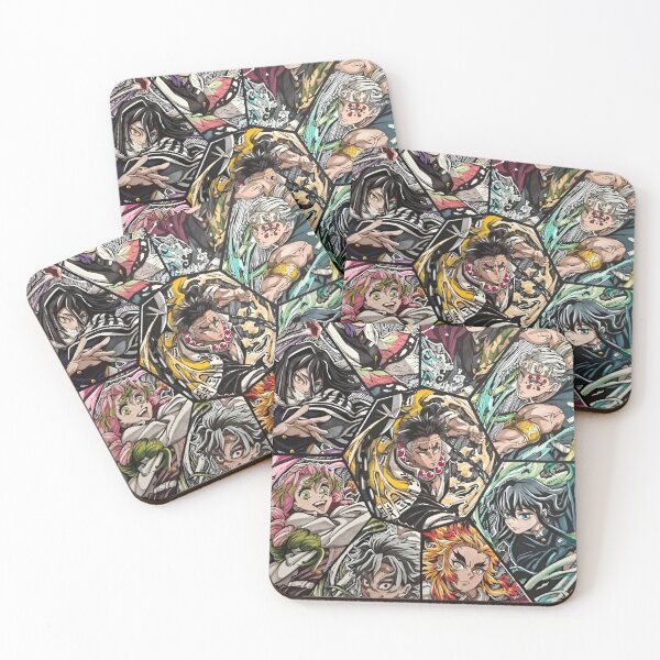 Item preview, Anime Warrior Squad Collage Aesthetic | Samurai Sword Fighters Manga Style Art Design designed and sold by Dyan4.