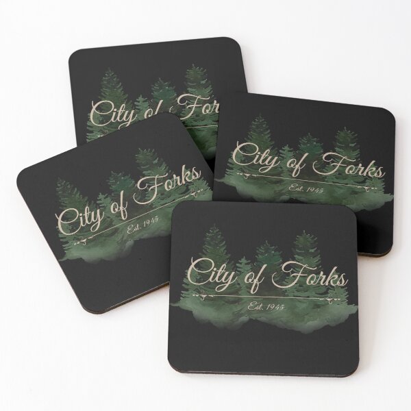 Item preview, City Of Forks Washington Watercolor Trees Design designed and sold by Vileprint.