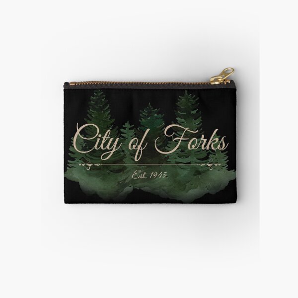 Item preview, City Of Forks Washington Watercolor Trees Design designed and sold by Vileprint.