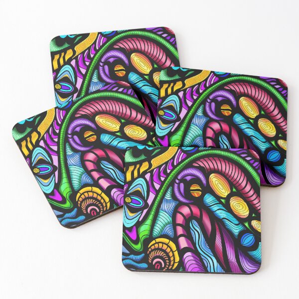 Item preview, A trippy hippie colorful  design  designed and sold by Wicked Cricket.