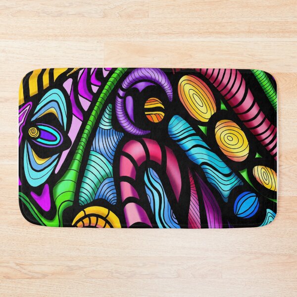 Item preview, A trippy hippie colorful  design  designed and sold by Wicked Cricket.