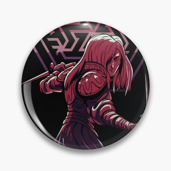 Item preview, Cyberpunk Samurai Girl – Pink Magenta Geometric Warrior Aesthetic designed and sold by GulQari.