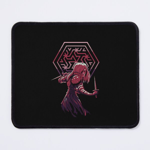 Item preview, Cyberpunk Samurai Girl – Pink Magenta Geometric Warrior Aesthetic designed and sold by GulQari.