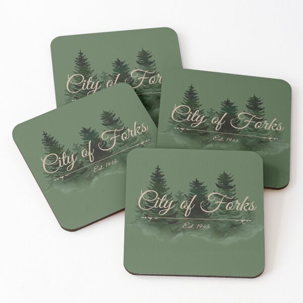 Item preview, City Of Forks Washington Watercolor Trees Design designed and sold by Vileprint.