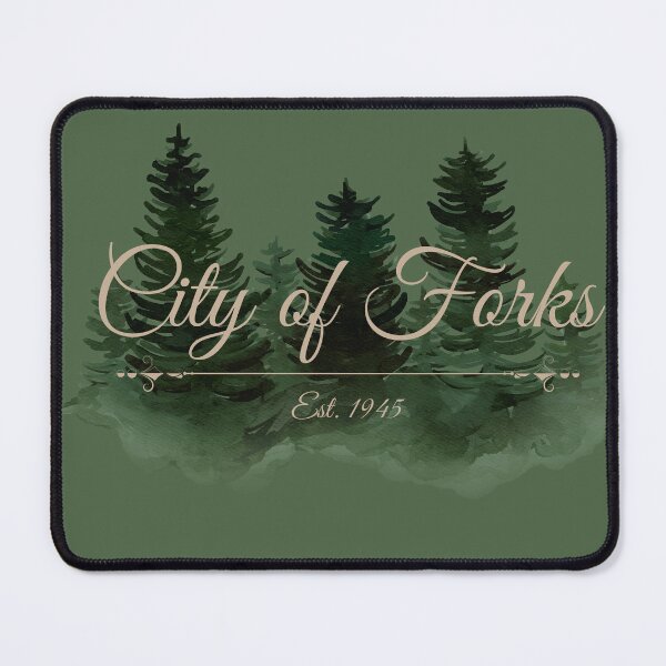 Item preview, City Of Forks Washington Watercolor Trees Design designed and sold by Vileprint.
