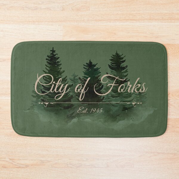 Item preview, City Of Forks Washington Watercolor Trees Design designed and sold by Vileprint.