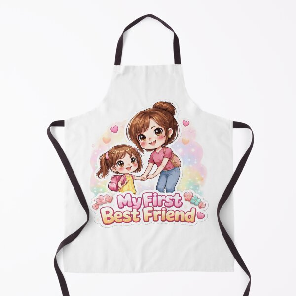 Item preview, My First Best Friend ? Cute Mom & Child Sticker | Mother’s Day Gift | Sweet Family Love Sticker | Kawaii Mom Art designed and sold by Sidra digital art 8277237.