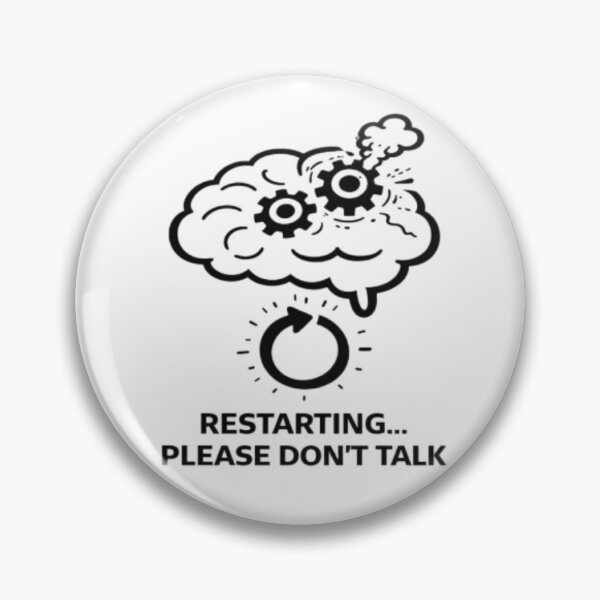 Item preview, Restarting Please Don’t Talk Funny Introvert Brain Design designed and sold by MS-DesignArt.