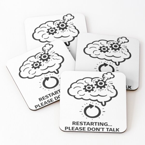 Item preview, Restarting Please Don’t Talk Funny Introvert Brain Design designed and sold by MS-DesignArt.