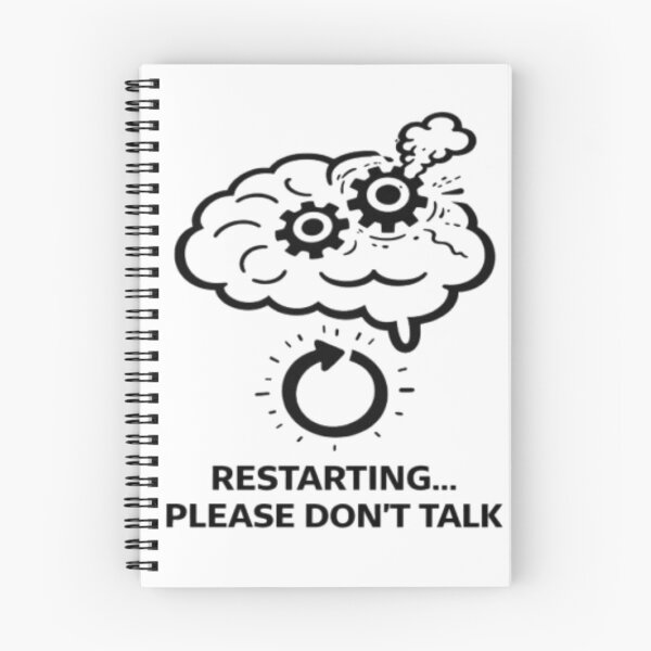 Item preview, Restarting Please Don’t Talk Funny Introvert Brain Design designed and sold by MS-DesignArt.