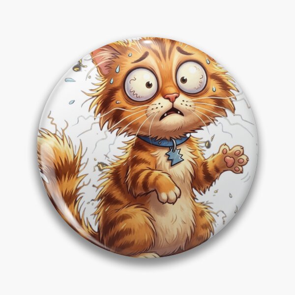 Artikelvorschau, Manchmal ist das Leben einfach hart – Eine gestresste orangefarbene Tabbykatze – Humor zum Nachdenken entworfen und verkauft von LAJdesigns.