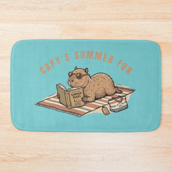 Item preview, Capybara reading, Summer fun designed and sold by Flow Relaxing.