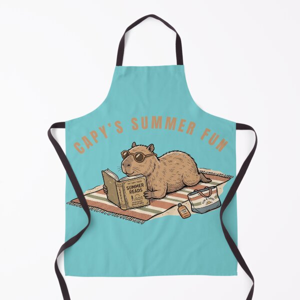 Item preview, Capybara reading, Summer fun designed and sold by Flow Relaxing.