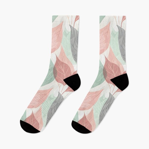 Item preview, Peachy Green Layered Leaves designed and sold by Eclectic Monkey.