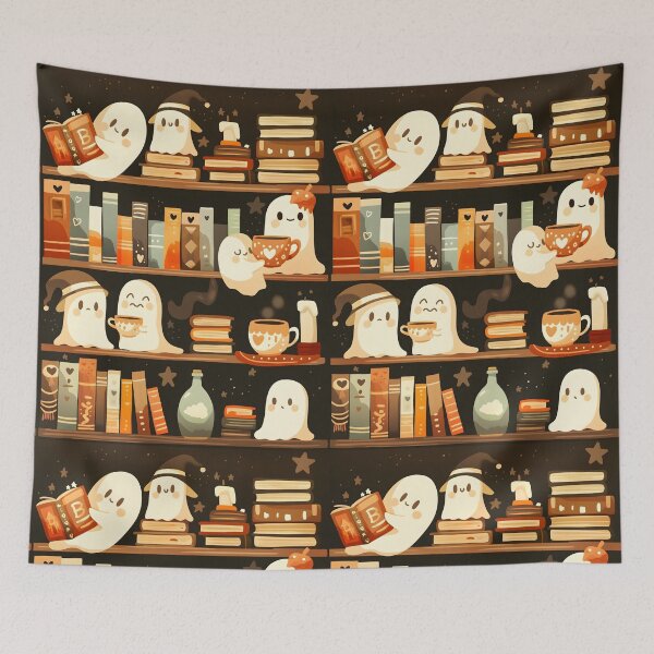 Item preview,  Library Ghosts, Ghosts On the Book Shelf designed and sold by xiao xuans.