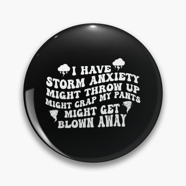 Item preview, I Have Storm Anxiety Might Throw Up Groovy Funny Saying designed and sold by EzraIBlankenshi.