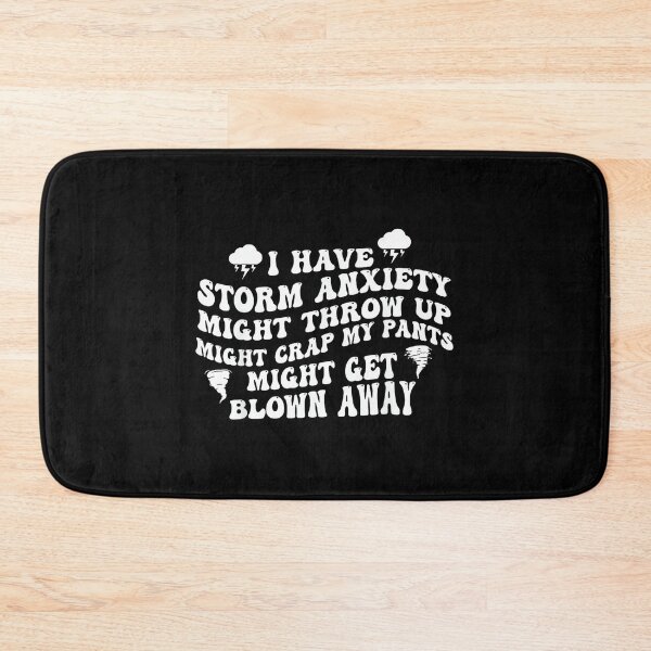 Item preview, I Have Storm Anxiety Might Throw Up Groovy Funny Saying designed and sold by EzraIBlankenshi.