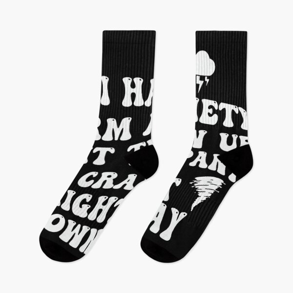Item preview, I Have Storm Anxiety Might Throw Up Groovy Funny Saying designed and sold by EzraIBlankenshi.