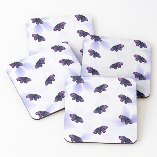Item preview, Very Peri Butterfly Pattern – Soft Purple Blue Aesthetic Floral Design designed and sold by GulQari.
