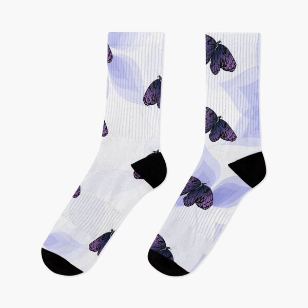 Item preview, Very Peri Butterfly Pattern – Soft Purple Blue Aesthetic Floral Design designed and sold by GulQari.