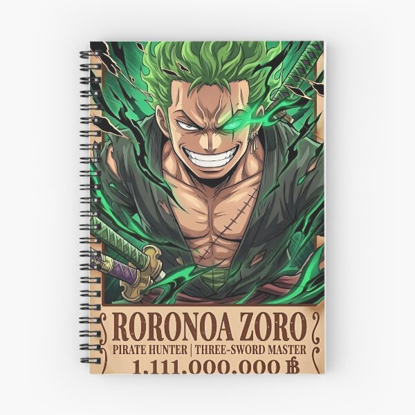 Item preview, Roronoa Zoro Wanted Poster – Bounty 1.111 Billion Berry | Three Sword Style Anime Wall Art designed and sold by Dyan4.