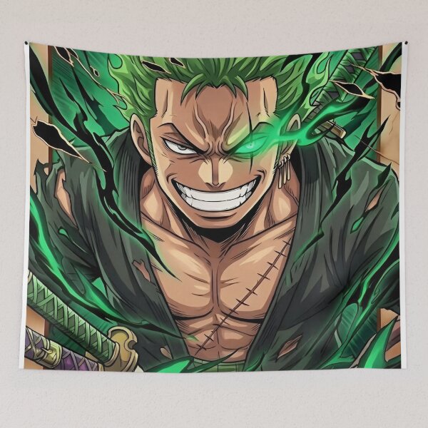 Item preview, Roronoa Zoro Wanted Poster – Bounty 1.111 Billion Berry | Three Sword Style Anime Wall Art designed and sold by Dyan4.
