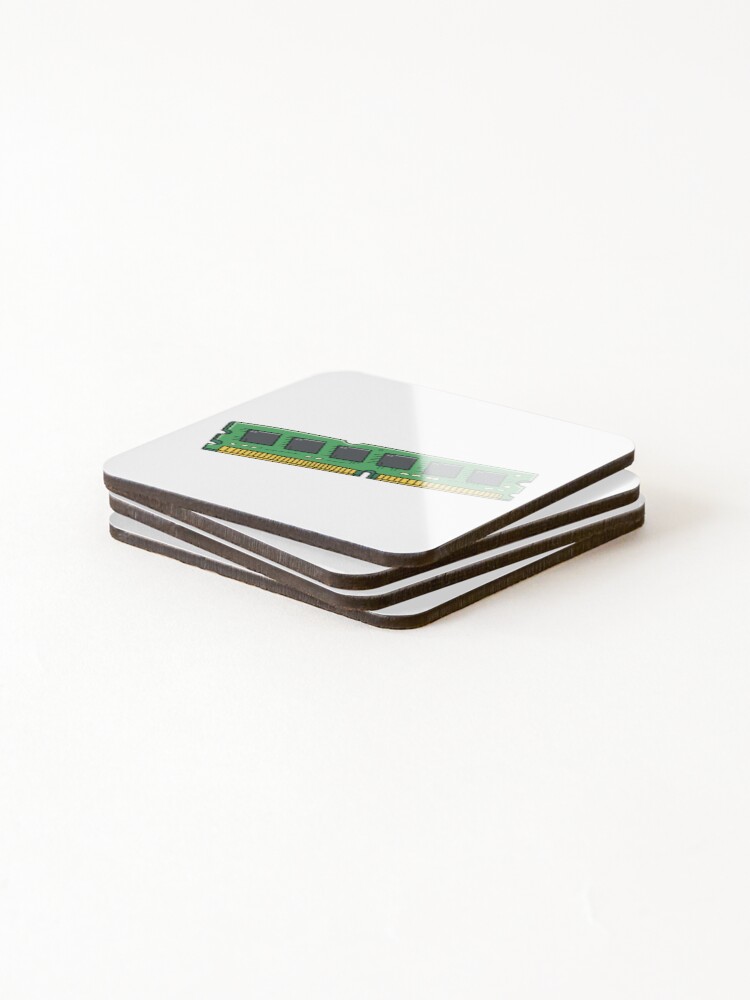 Thumbnail 4 of 5, Coasters (Set of 4), RAM - Memory Stick designed and sold by RabanDesigns.