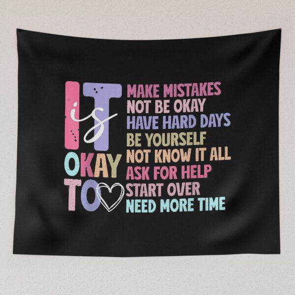 Item preview, It is Okay to Be Anxiety Awareness designed and sold by EzraIBlankenshi.