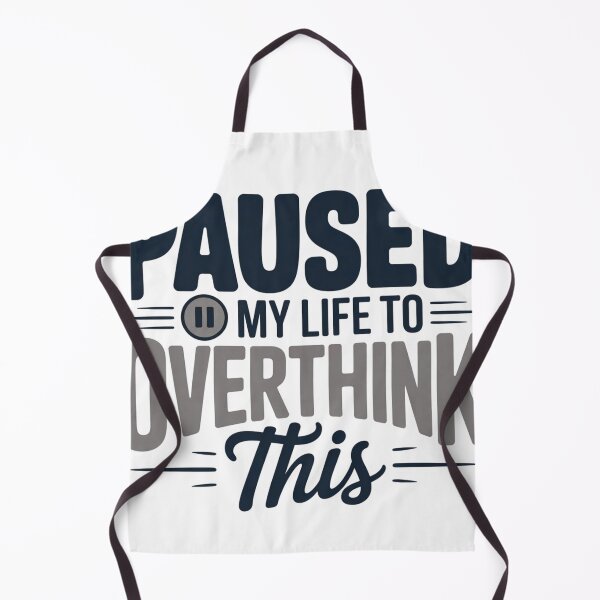 Item preview, I Paused My Life to Overthink This – Funny Relatable Anxiety Quote Design designed and sold by MerchWSzpilkach.