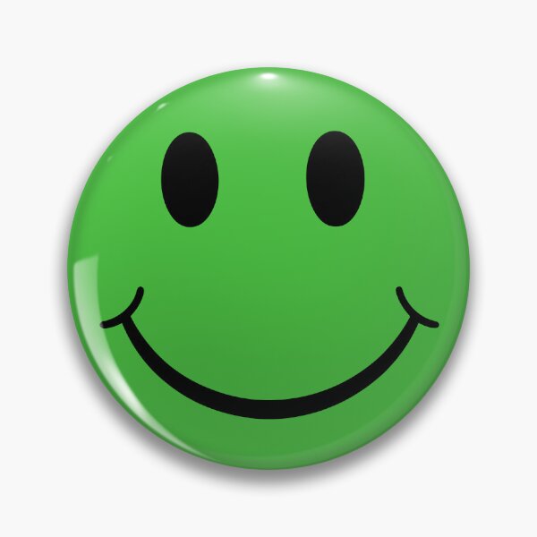 Item preview, Happy Grin - Glowing Green Happy Face designed and sold by ModdiesColors.