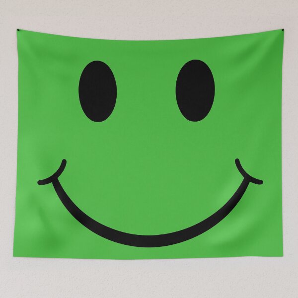 Item preview, Happy Grin - Glowing Green Happy Face designed and sold by ModdiesColors.
