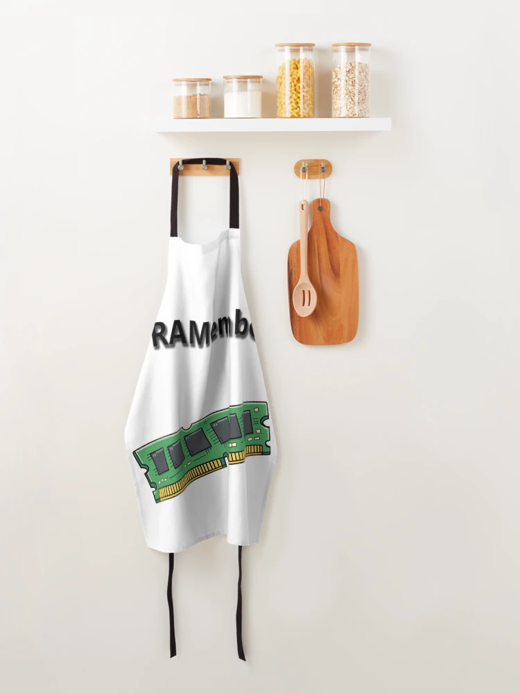 Thumbnail 4 of 6, Apron, I RAMember - Memory Stick designed and sold by RabanDesigns.