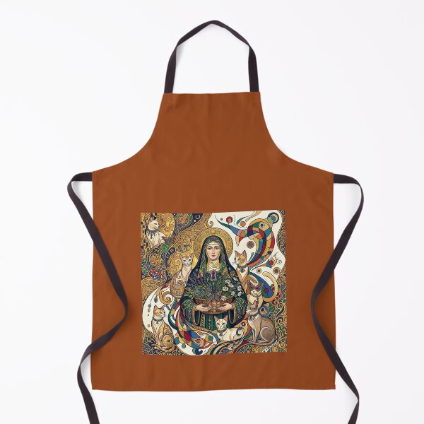 Item preview, Saint Gertrude of Nivelles with cats. designed and sold by Natalia-Vlad.