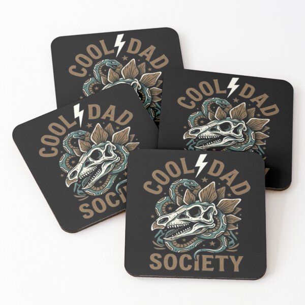 Item preview, Cool Dad Society Dinosaur Skull Snake Vintage Retro Gift for Father’s Day designed and sold by jteart.